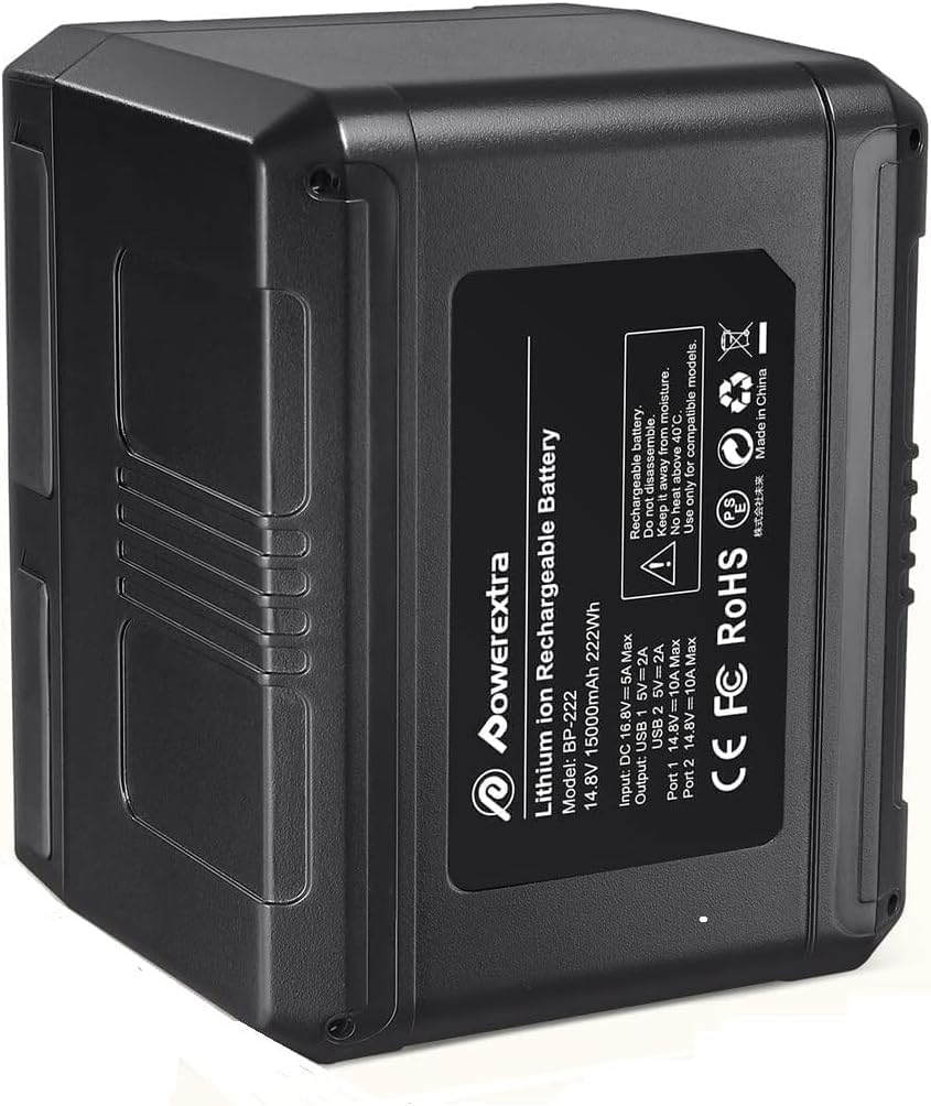 Amazon | 15000mAh Vマウントバッテリー 大容量ビデオカメラ
